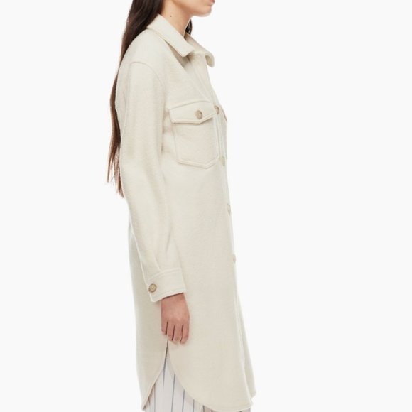 Aritzia Jackets & Coats Aritzia Long Shirt Jacket The Ganna Poshmark